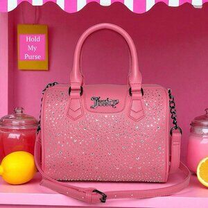 Juicy Couture Pink Lemonade Crystal Dazzle Satchel Crossbody Bag Purse NWT